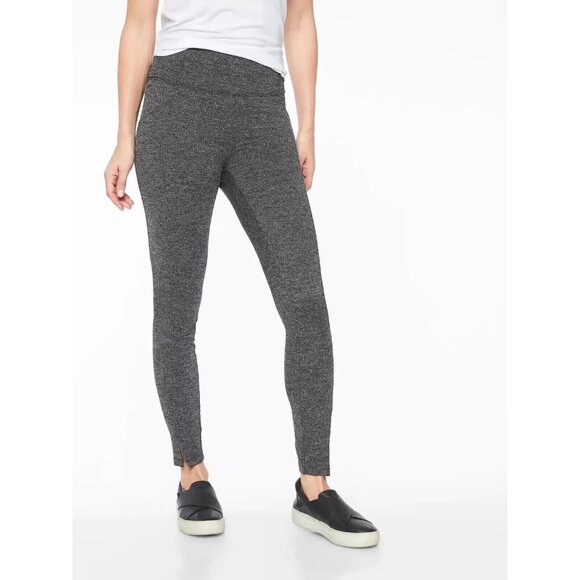 Athleta Pants - Athleta Leggings Pants Herringbone Mercer Stash Pocket Tight Pull On